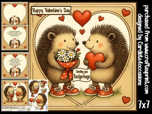 Hedgehugs for Valentines day