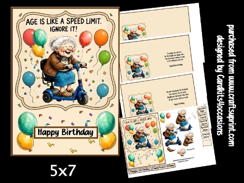 Age is like a speed limit female 5x7