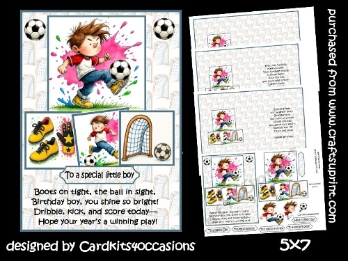 A little football star 5x7