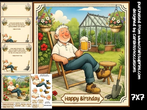 A quiet pint in the garden