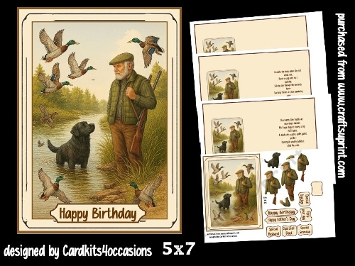 Hunting Pals 5x7