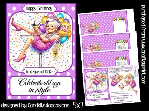 Celebrate old age in style 5x7