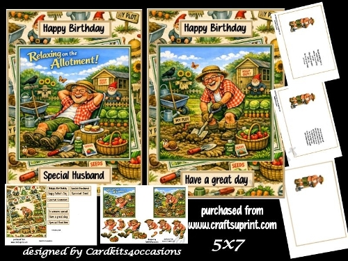A Happy Allotment 5x7