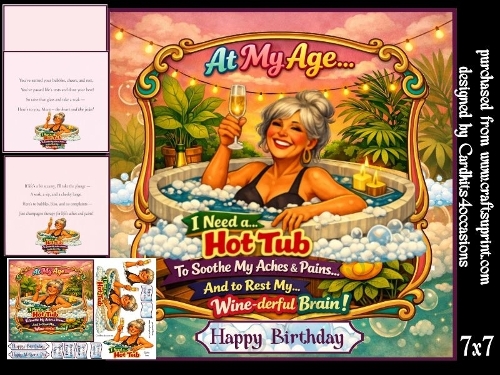At my age I need a hot tub