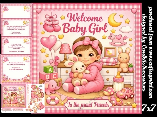 Welcome baby girl 7x7