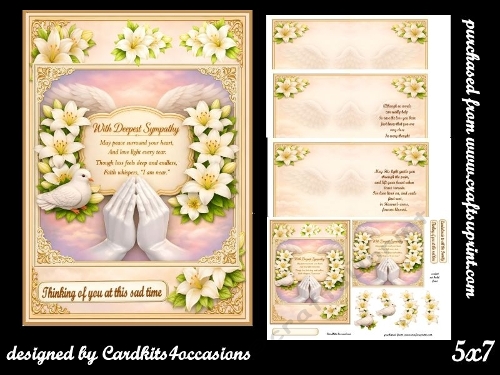 May peace surround your heart 5x7