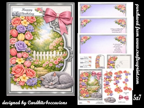 A flower garden 5x7
