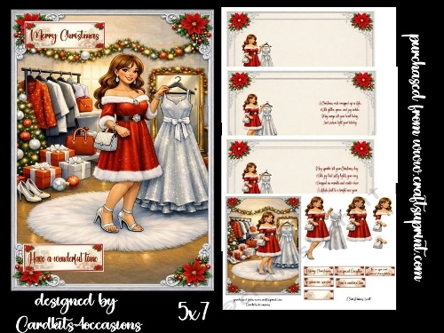 A sparkling Christmas day 5x7