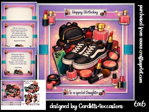 Birthday sparkle and fashion 6x6