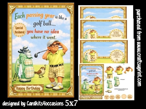 cup1445521_7172 - Each passing year is like a golf ball 5x7