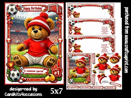 Ted tastic football 5x7