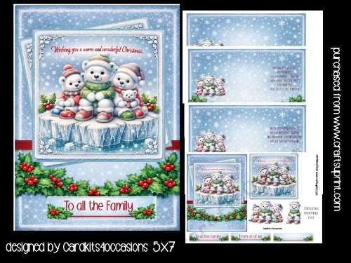 Polar Bear Wishes 5x7