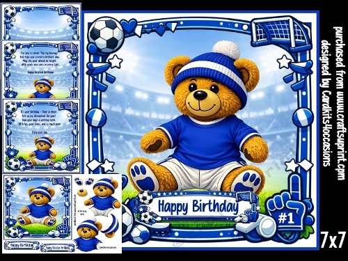 Ted tastic Birthday blue