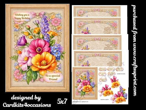 Blooms for occasions 5x7