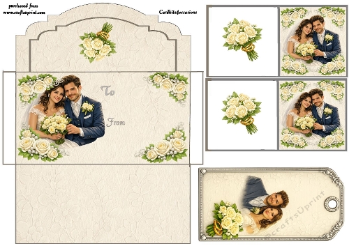 On your Wedding day money envelope