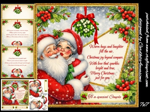Festive hugs and laughter