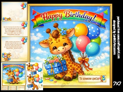 Giraffe brings birthday fun