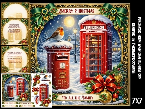 Red postbox and telephone box