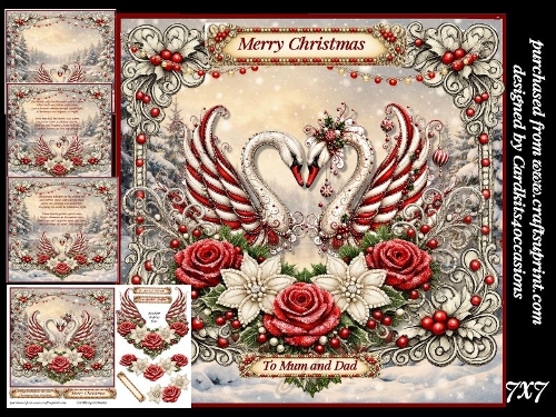 Festive Swans