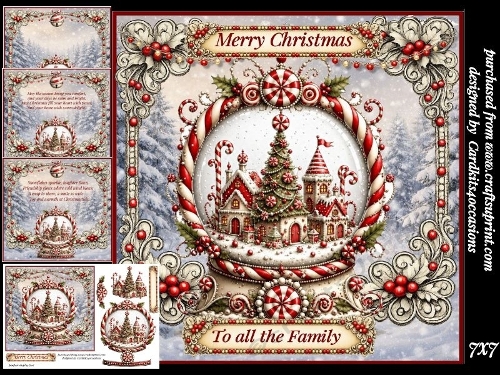 A Christmas snow globe