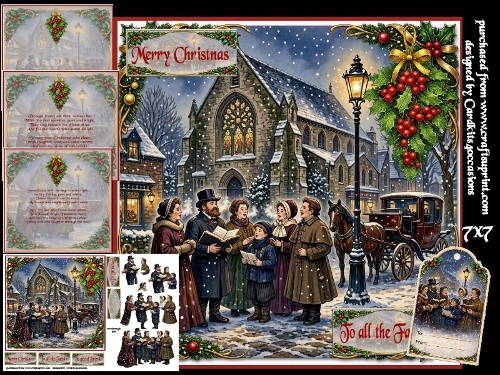 Traditional Christmas Crol singers