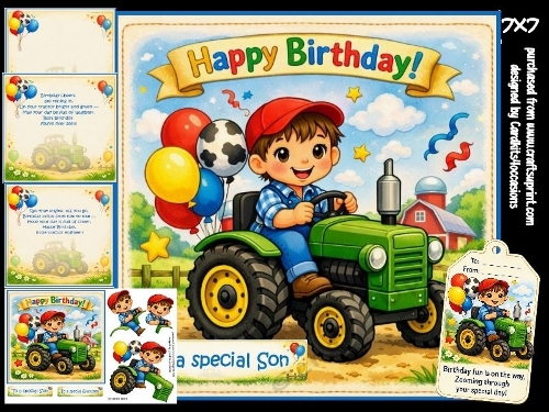 A little tractor driver