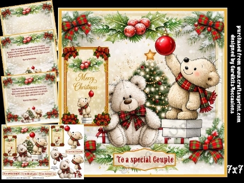 Soft bears and lights aglow
