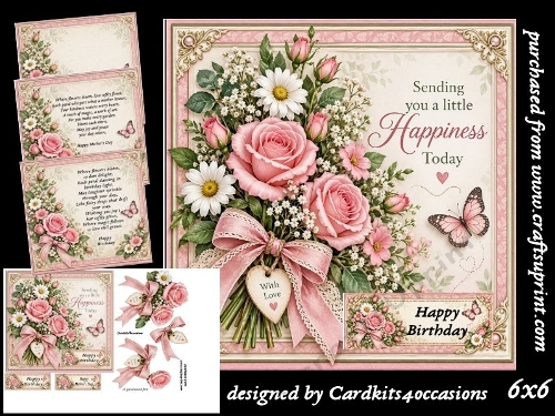 Sending you happiness 6x6