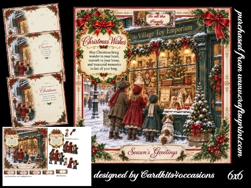 Festive Village toy emporium 6x6