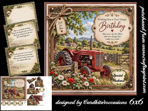 A vintage tractor 6x6
