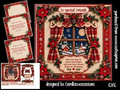 A Christmas window 6x6