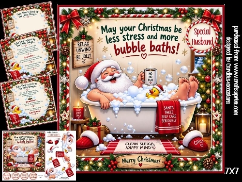 Santas bubble bath