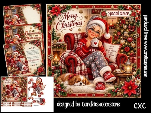 Christmas wishes for you 6x6