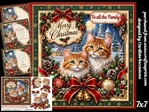 Traditional christmas cats