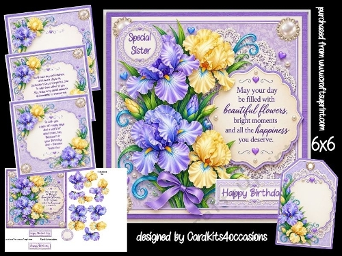 Beautiful flowers and bright moments 6x6