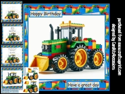 Building block tractor