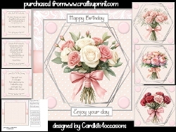 Pink bouquets