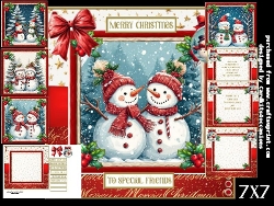 Festive Snow people