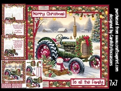 A festive tractor