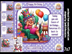 Birthday queen for today