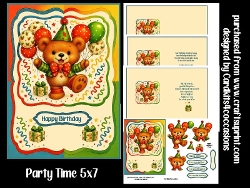 Party Bear 5x7