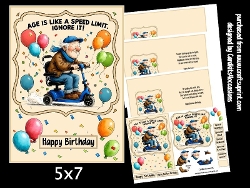 Age is like a speed limit 5x7