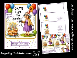 Ok light the candles 5x7