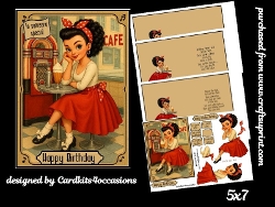 Birthday at the Rock Cafe 5x7