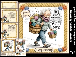 My knitting goes with me