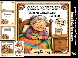 Your teeth come out at bedtime