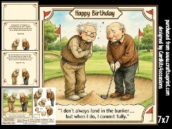 Golfing in the bunker