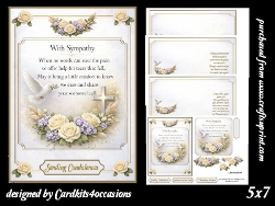 With Sympathy 5x7
