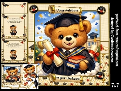 Graduation Bear Male