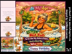 At my age I need a hot tub